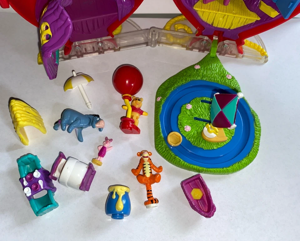 Disney Winnie Puuh, Spieldose,1998, roter Ballon, Fast Komplett - Bild 3 von 4