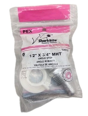SHARKBITE 1/2 X 3/4  MHT ANGLE STOP [74]