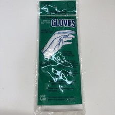 Vintage Beauty Gloves White Cotton Regular Size 5-8 Forever Young Sealed VTG