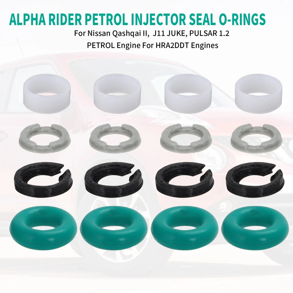 Injector Seal Oring Kit For Nissan Qashqai II J11 Juke Pulsar 1.2 Petrol HRA2DDT - Image 2 of 4