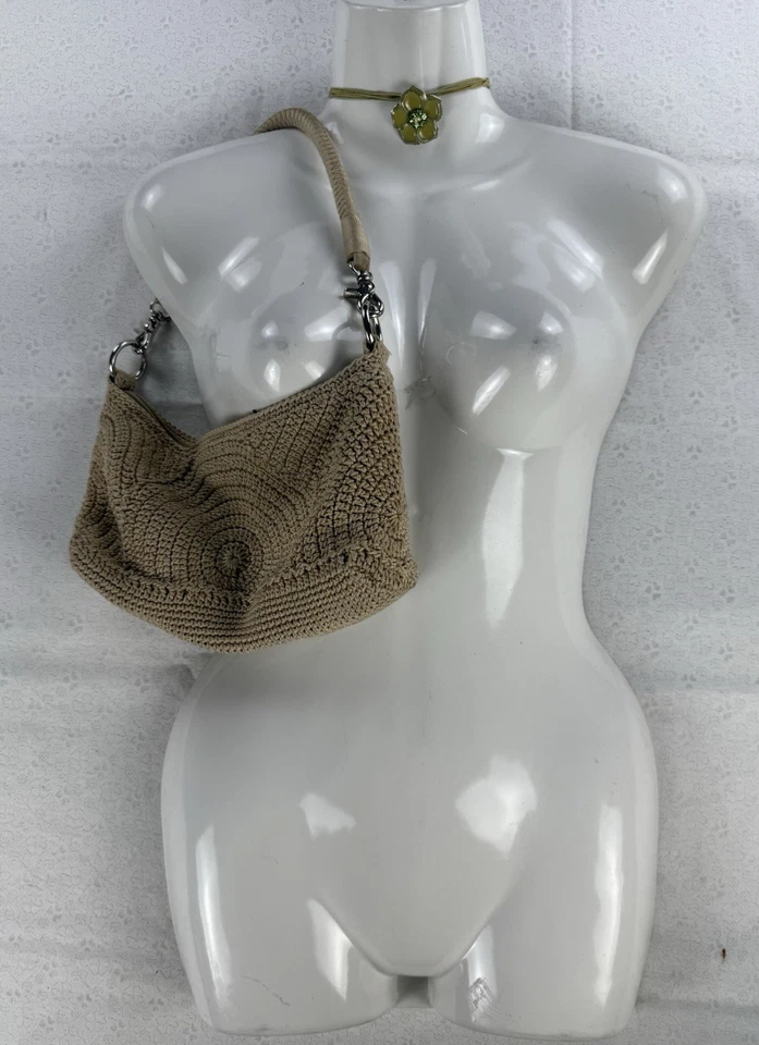 The SAK Y2K Indio Tejido Crochet Bolso de Hombro Cartera Bolso de Mano Boho Chic Ropa de Calle Foto 2 de 4