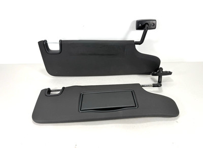 2011-2018 Jeep Wrangler JK Black Interior Sun Visors Pair Left Right Set OEM