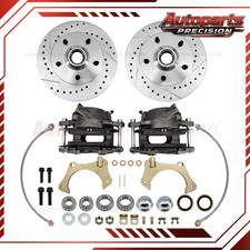11 In Front Disc Brake Kit Fits 1974-1980 Ford Mustang Ii Pintodrilledslotted 11 In Front Disc Brake Kit Fits 1974-1980 Ford Mustang Ii Pintodrilledslotted