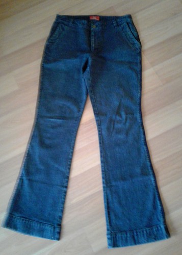 Women's Wide Leg Jeans With Velour Side 