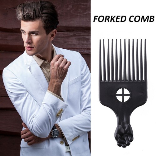 Hair Styling Afro Pick Comb Wide Tooth Fork Comb Anti Static Wide Tooth Comb - Picture 3 of 3