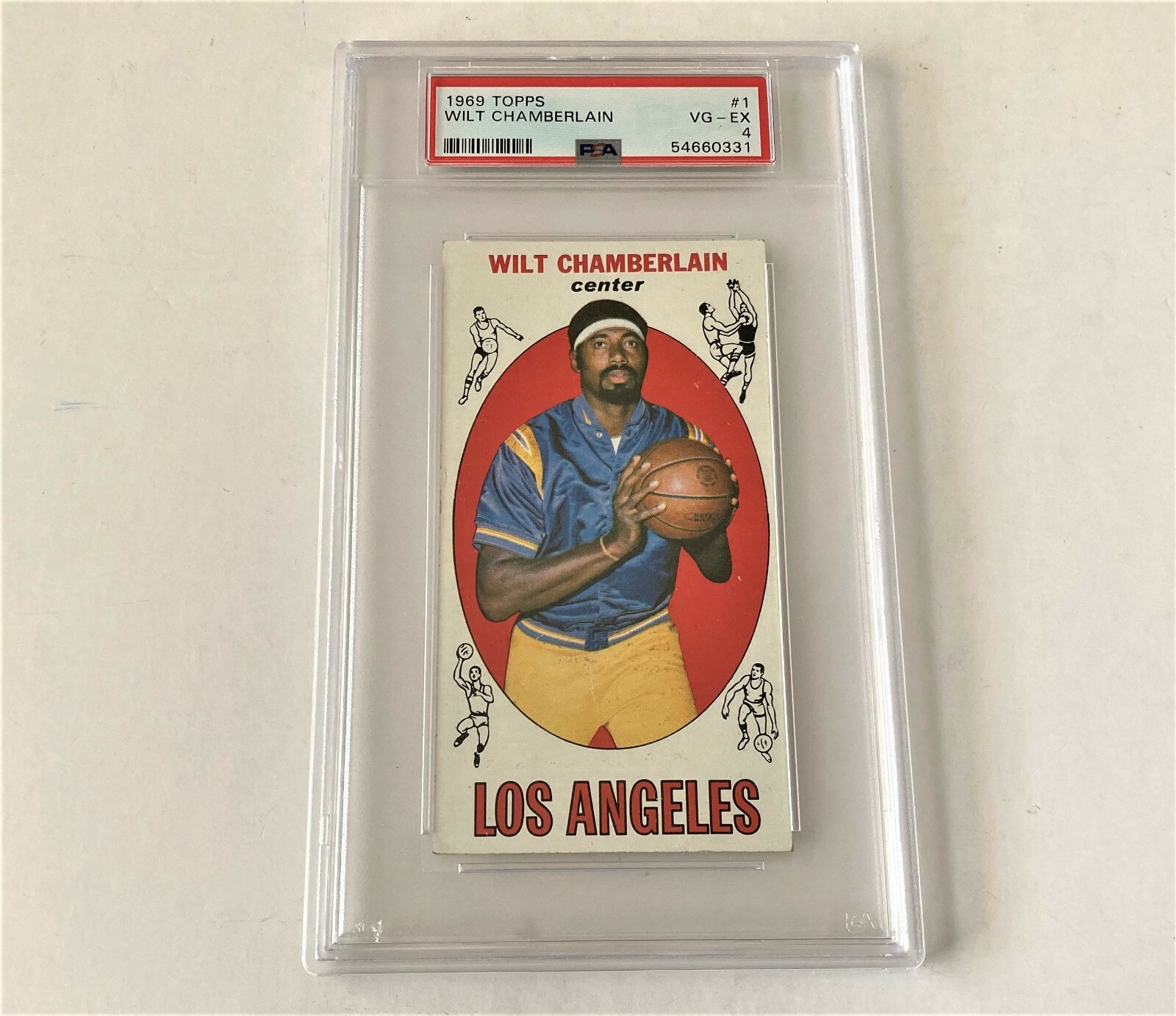 1969 TOPPS BASKETBALL WILT CHAMBERLAIN #1 HOF PSA 4 