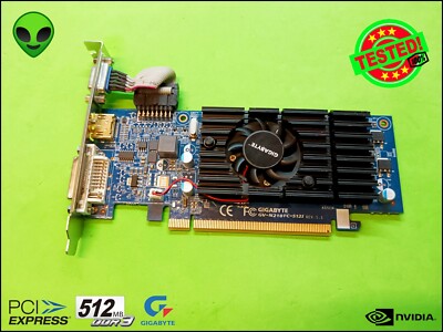 NVIDIA GV-N210 512MB DDR3 VIDEO CARD PCI EXPRESS GIGABYTE HDMI DVI VGA