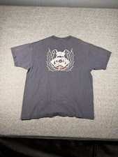 No Fear Shirt Mens XL Black Poker Cards Y2K Vintage USA Made Graphic Dice