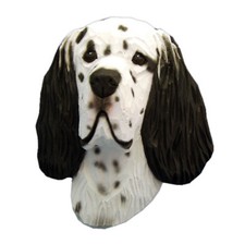 English Setter Head Plaque Figurine Blue Belton