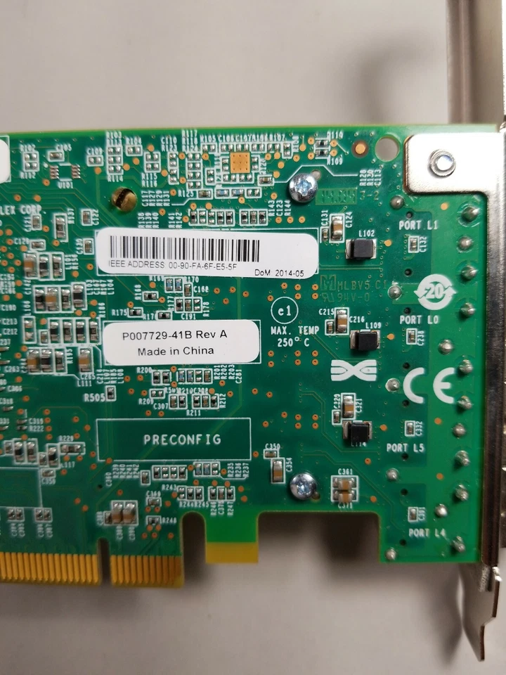 Emulex MSIP-REM-EMU-P007729 HBA SFP P007729-41B 4-Port - Image 4 of 4