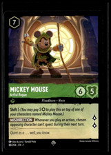Disney Lorcana The First Chapter Mickey Mouse Artful Rogue Non Foil 88/204