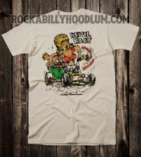 Retro Hot Rod Tee T Shirt Art Ed Big Daddy Roth Monster Devil Baby