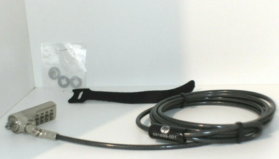 HP Original Notebook-Schloss 591699-001,  575921-001, 2m , 4 Stelliger Ziffern - Bild 2 von 4