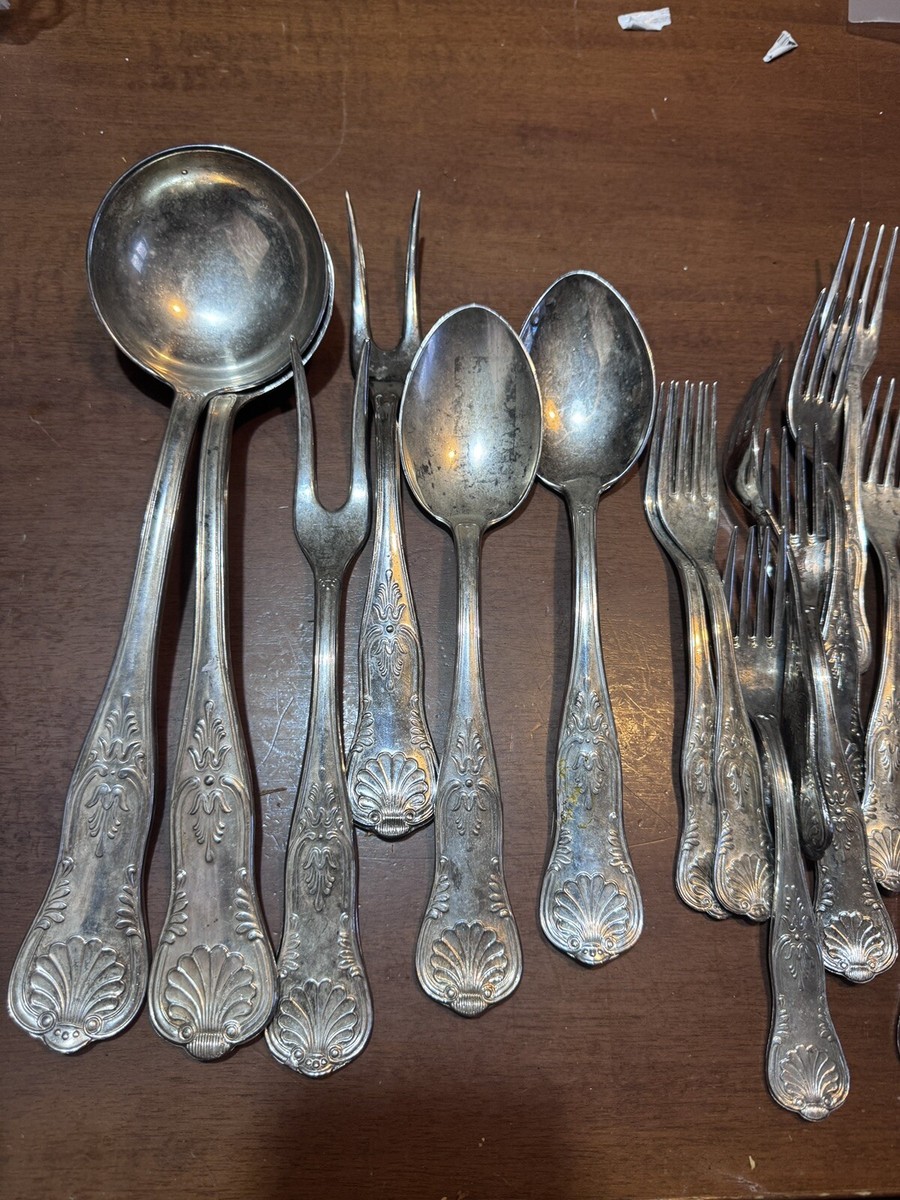 servizio posate argento 800