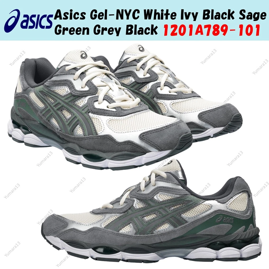 ASICS Gel NYC White Black Ivy for Sale | Authenticity Guaranteed