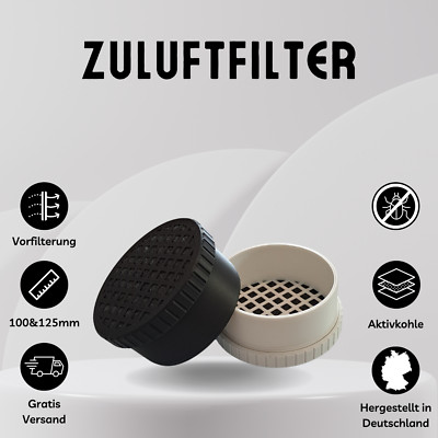 Passiver Zuluftfilter für Growbox | verschiedene Größen | Zelteinlass | Flexrohr