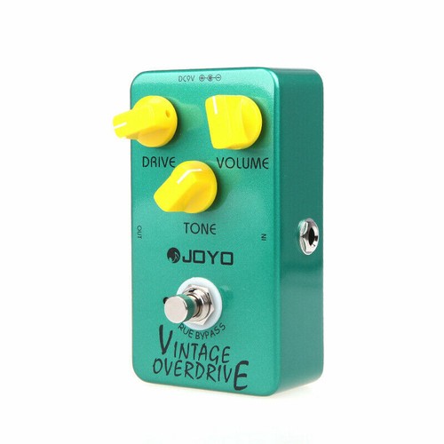 JOYO JF-01 Vintage Overdrive + 9V power 1000ma Guitar Effect Pedal True Bypass - Picture 6 of 7