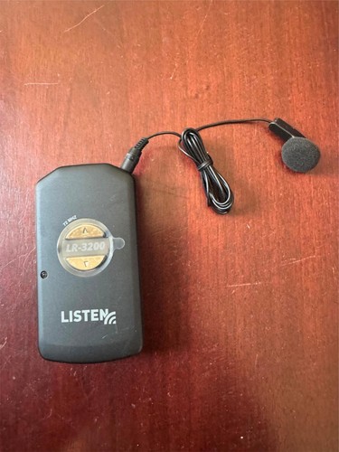 Listen Technologies LR-3200-072 Intelligent DSP RF Receiver 72MHz Body Pack