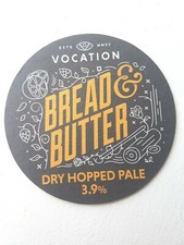 VOCATION BREWERY - Bread & Butter - Dry Hopped Pale Cat No'08 Beer mat / Coaster