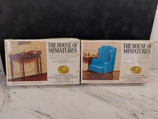 The House of Miniatures Kits Hepplewhite Table # 40004 & 40016 Chippendale Chair