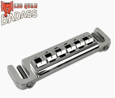Nickel Badass Wraparound Bridge Locking Metric Studs Import Guitars GB-3347-M01