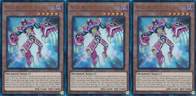 3x Vision HERO Faris | RA01-EN004 | PUR | 1st Ed | NM | YuGiOh