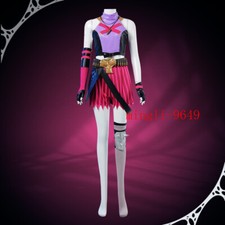 League Of Legends Arcane Jinx Purple Performance Costume COS Halloween Polyester