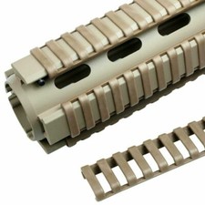 Heat Resistant Rifle Ladder Rail Cover for Picatinny Rails - Dark Tan