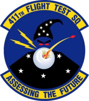 USAF 411th Flight Test Squadron Self-Adhesive Vinyl Decal