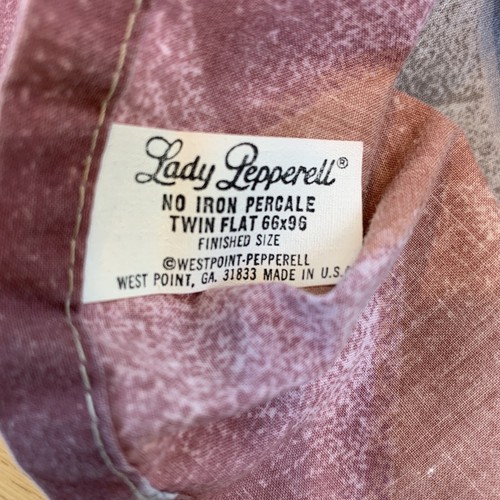 VTG 80s TWIN Flat Sheet Pillowcases Lady Pepperell Westpoint Southwestern Mesa - Picture 13 of 20