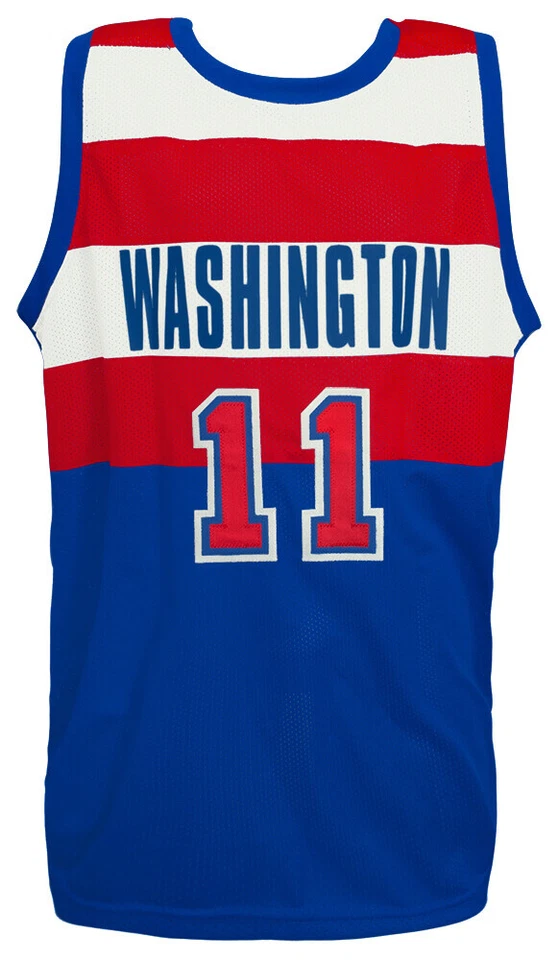 Баскетбольная футболка с автографом Элвина Хейза синяя T/B на заказ с сертификатом подлинности HOF'90 - (SCHWARTZ COA) - Изображение 3 из 3