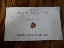 97 Chrysler Concord Owners manual 1997