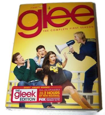 GLEE: Complete First Season Boxed Set, TV Series Singing (New, DVDs (7), 2010)