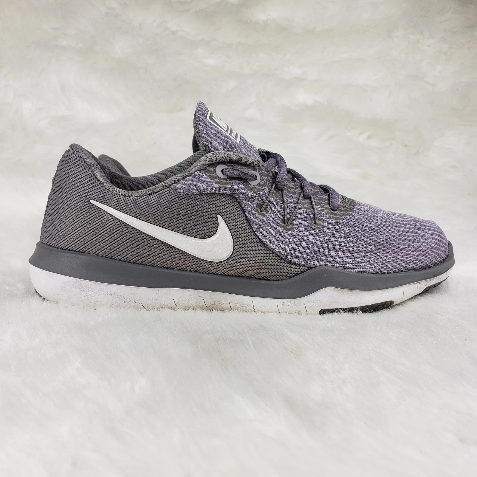 Chaussures de course d'entraînement Nike 'Flex Supreme Tr6' violet gris femme taille US 9W large