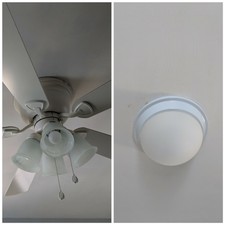 Harbor Breeze Annalise Ceiling Fan Replacement Globe Shade White