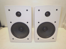 Pair of NHT Superone TT 150 Watt, Bookshelf Speakers White. Excellent Sound UK