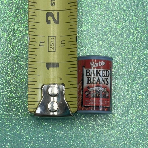 Muñeca Barbie Comida Divertida Fixin Frijoles Horneados Enlavado Mini Diorama Lata Accesorio de Cocina - Imagen 5 de 5