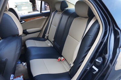 for ACURA TSX IGGEE S.LEATHER CUSTOM MADE 3D FIT REAR SEAT COVERS 13 COLORS