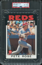 PSA 8.5 NM-MINT+ 1986 TOPPS SUPER PETE ROSE #46 REDS 93240