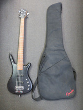 2009 Warwick Rockbass Corvette Nirvana Black 5 String Electric Bass Guitar W/bag