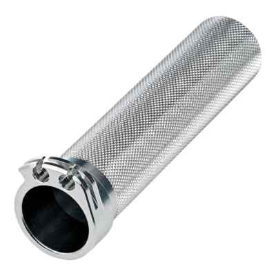 Biltwell Silver 1'' Whiskey Throttle Tube  Dual Cable Harley Chopper Sportster FX