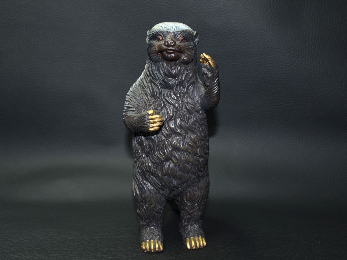 Brass African Honey Badger Statue Art Collection,Home Decor Table
