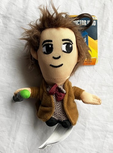 Doctor Who 4" Matt Smith Eleventh Clip-On Talking Plush Toy Keyring (No Battery) - Picture 1 of 2