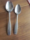 2 Paul Revere Oneida Community Stainless Mixed  Lot Oval soup Spoon Teaspoon