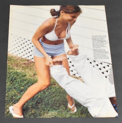 1996 Print Ad Sexy Fashion Legs Lady Heels Blonde DKNY Smooth Beauty Fun Art Htf