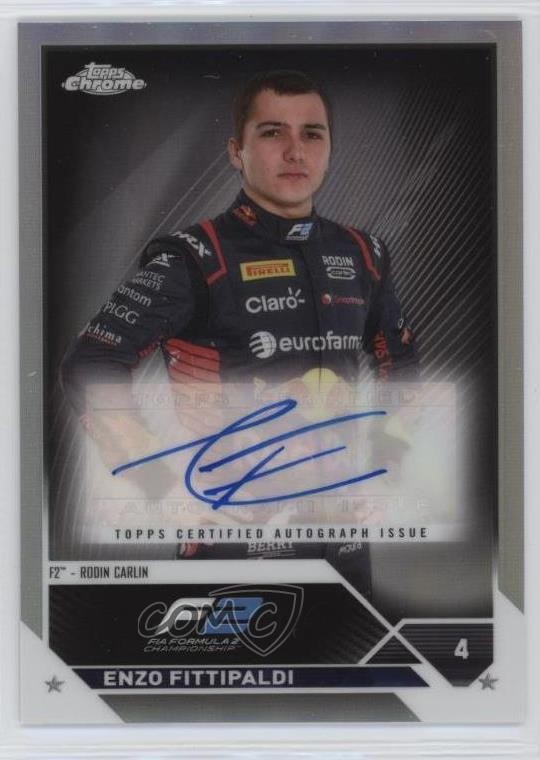 2023 Topps Chrome Formula 1 Auto Enzo Fittipaldi #CAC-EF Auto 1ew5