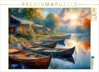 Calvendo Puzzle Boote Im Weiher | 1000 Teile Lege-GrößE 64X48Cm Foto-Puzzle FüR