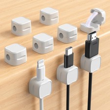 Magnetic Cable Clips, Adjustable Cord Holder Management, Adhesive Wire Keeper Or