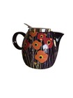 Beautiful Tea Forté Tea Pot with Strainer and Lid Poppy Flowers