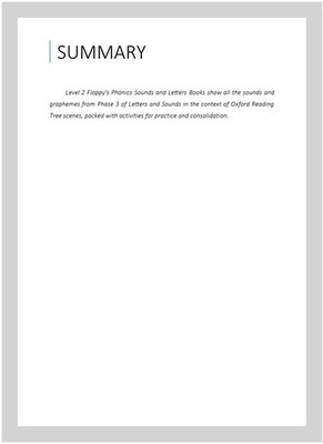 Oxford Reading Tree: Level 2: Floppy's Phonics: Sounds and Letters: Book 10, ...